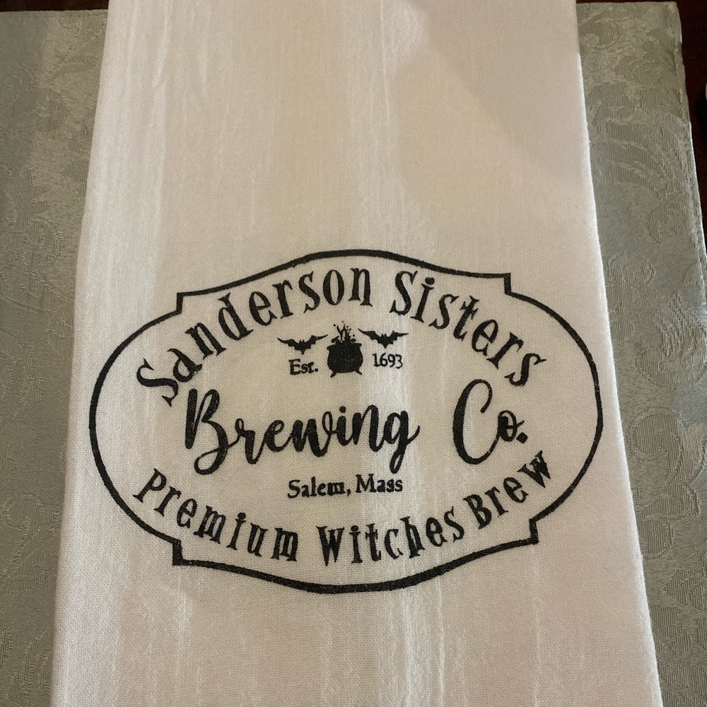 Hocus pocus kitchen decor towel